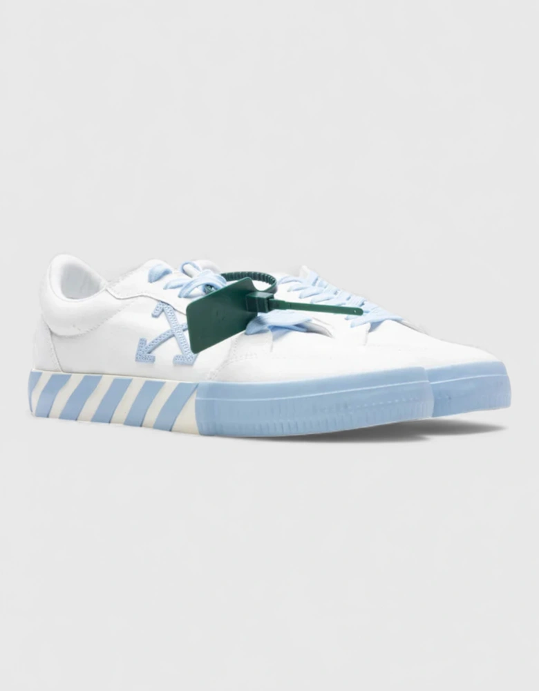 Vulcanized Canvas Low Sneakers Light Blue White