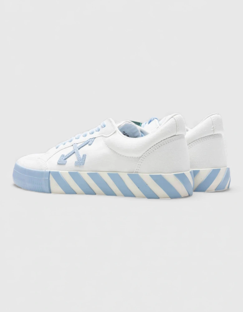 Vulcanized Canvas Low Sneakers Light Blue White