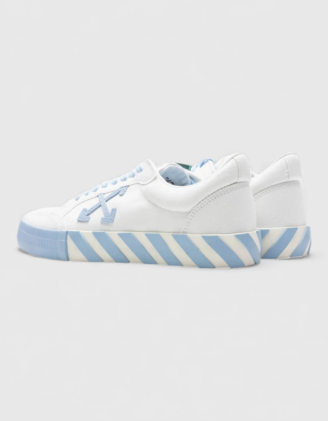 Vulcanized Canvas Low Sneakers Light Blue White