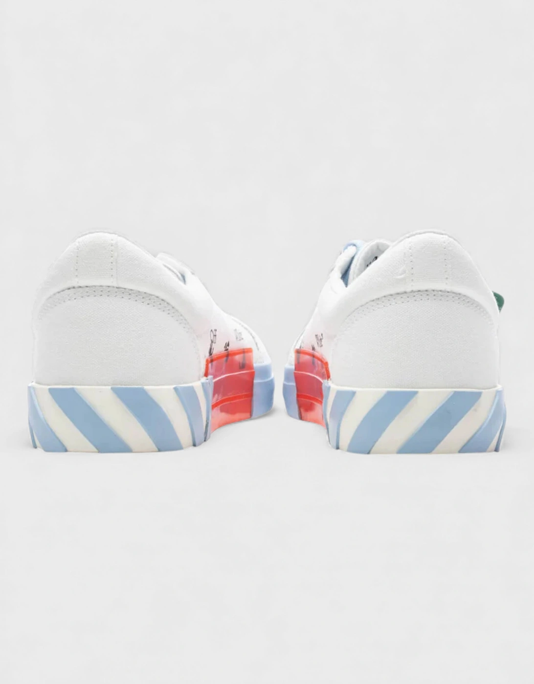 Vulcanized Canvas Low Sneakers Light Blue White