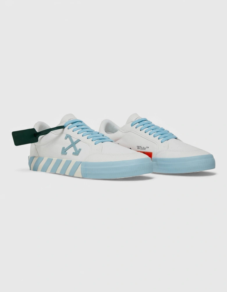 Vulcanized Canvas Low Sneakers Light Blue White