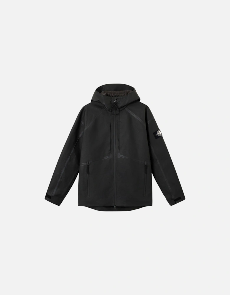 Ripstop Leather Hooded Parka PrimaLoft Special Edition Black Jacket