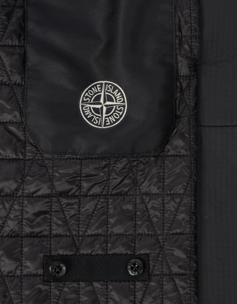 Ripstop Leather Hooded Parka PrimaLoft Special Edition Black Jacket