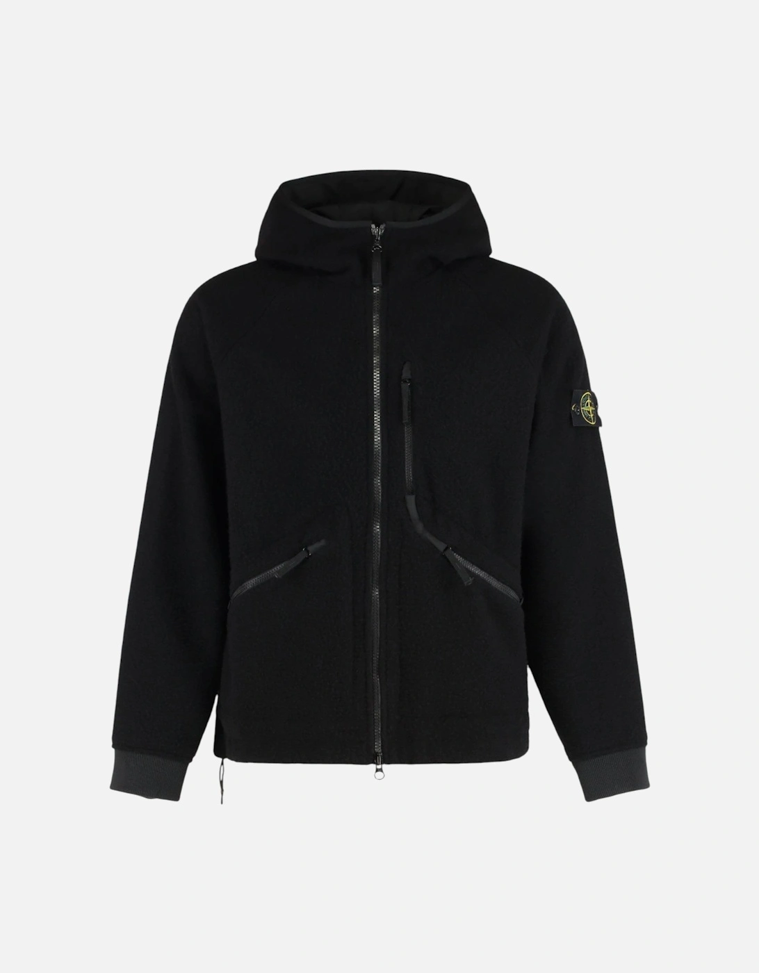 Virgin Wool And Nylon Black Ratinated Jacket, 4 of 3