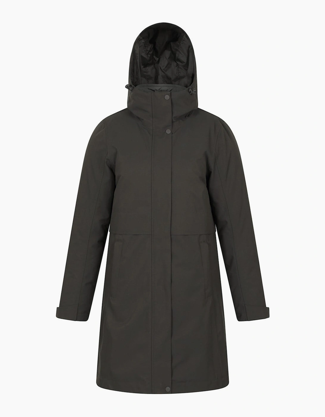Mountain Warehouse Women's Green / Luna 3 In 1 Long Waterproof Jacket - Size: 10