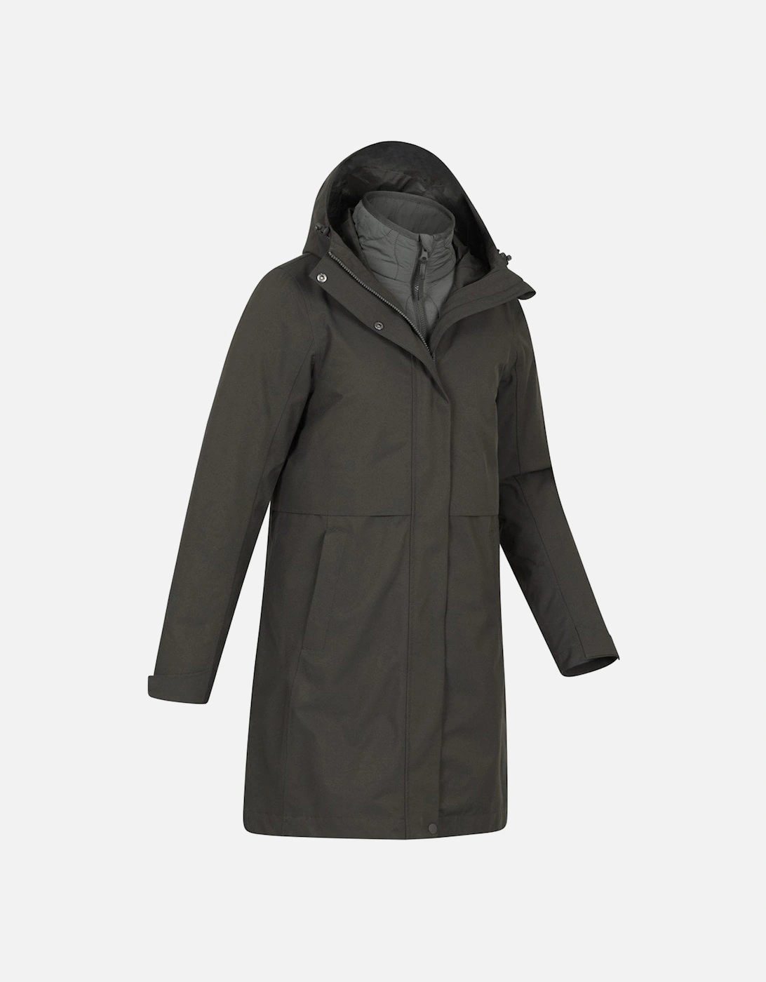 Womens/Ladies Luna 3 in 1 Long Waterproof Jacket