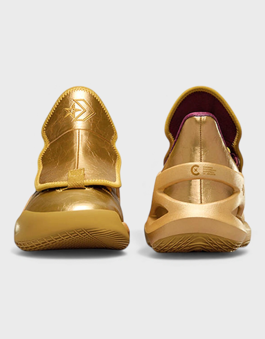 Converse x Willy Wonka All Star Basketball Golden Ticket Gold Sneakers