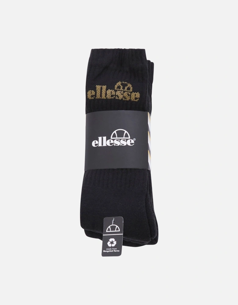 Mshel844 5 Pk Sports Sock - Black