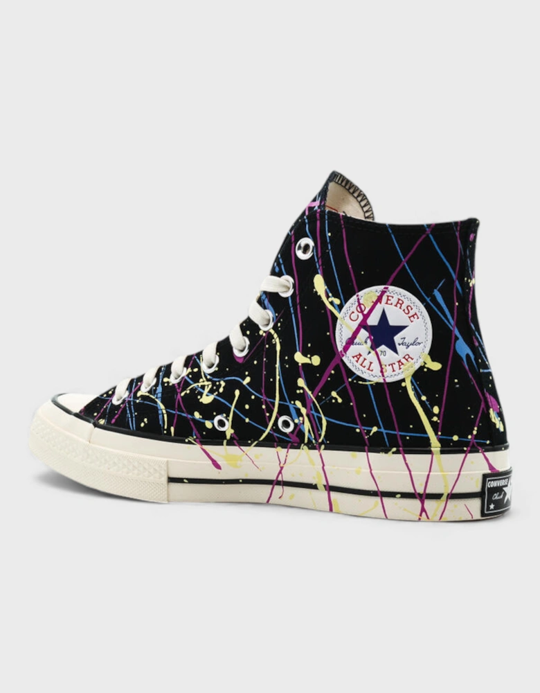 Chuck 70 High Paint Splatter Black