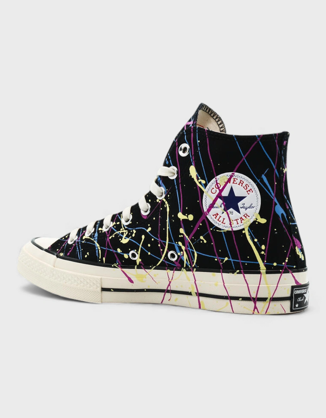 Chuck 70 High Paint Splatter Black
