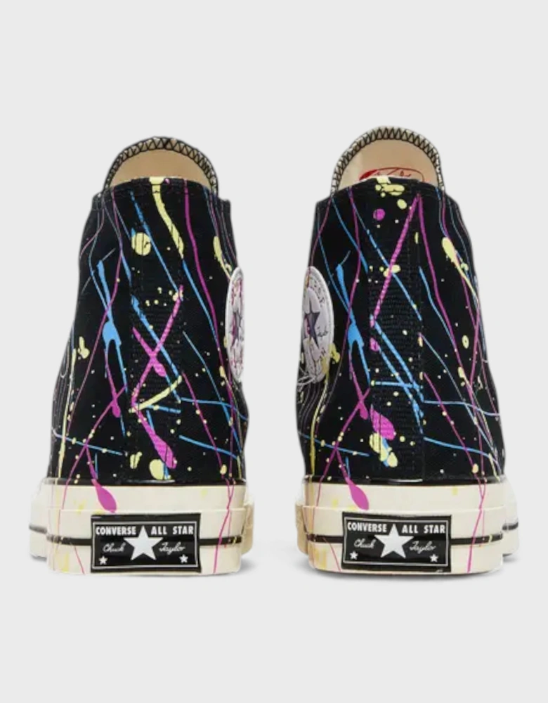 Chuck 70 High Paint Splatter Black