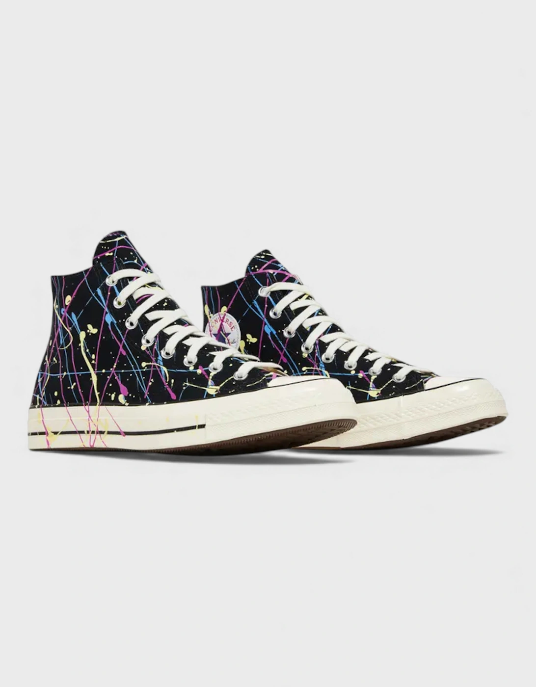 Chuck 70 High Paint Splatter Black