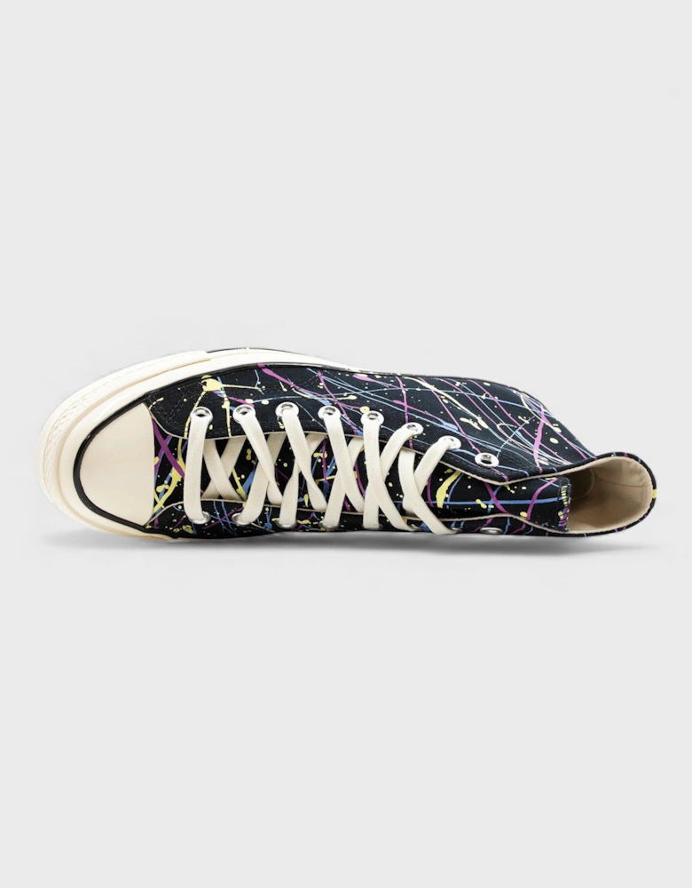 Chuck 70 High Paint Splatter Black