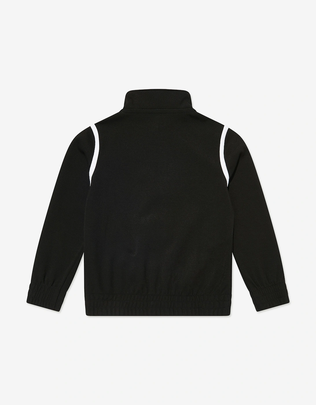 Boys Contrast Seam Track Jacket in Black