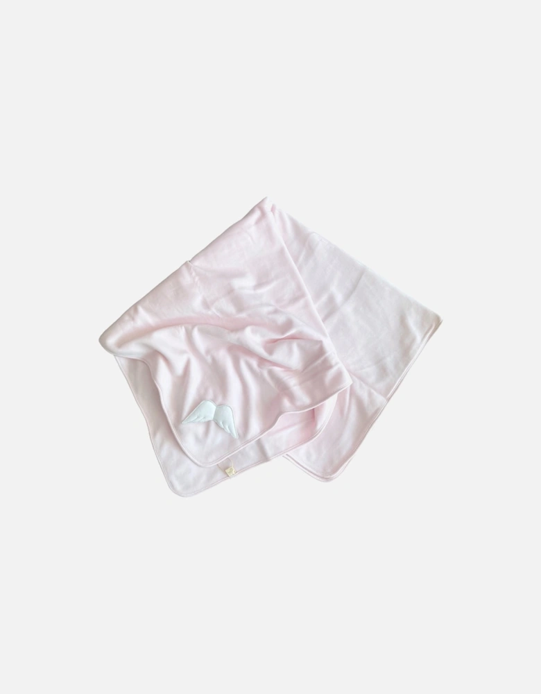 Pink Angel Wing Velour Blanket