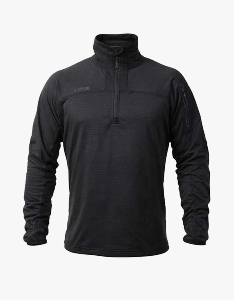ATS TECH Mens Quarter-Zip Fleece Black