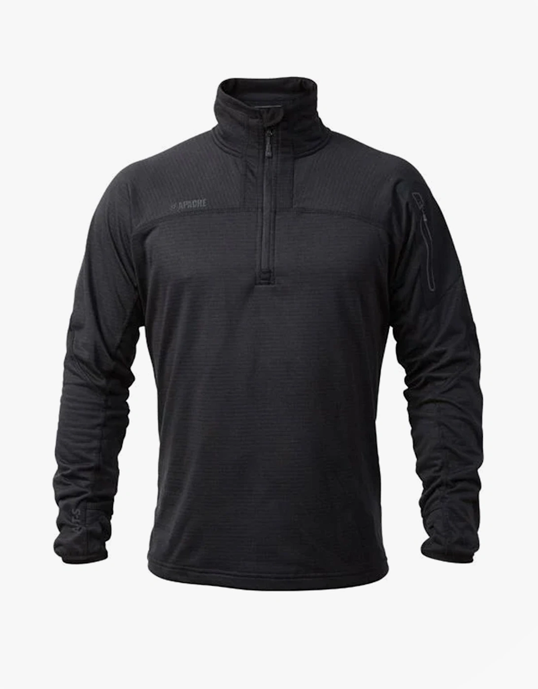 ATS TECH Mens Quarter-Zip Fleece Black