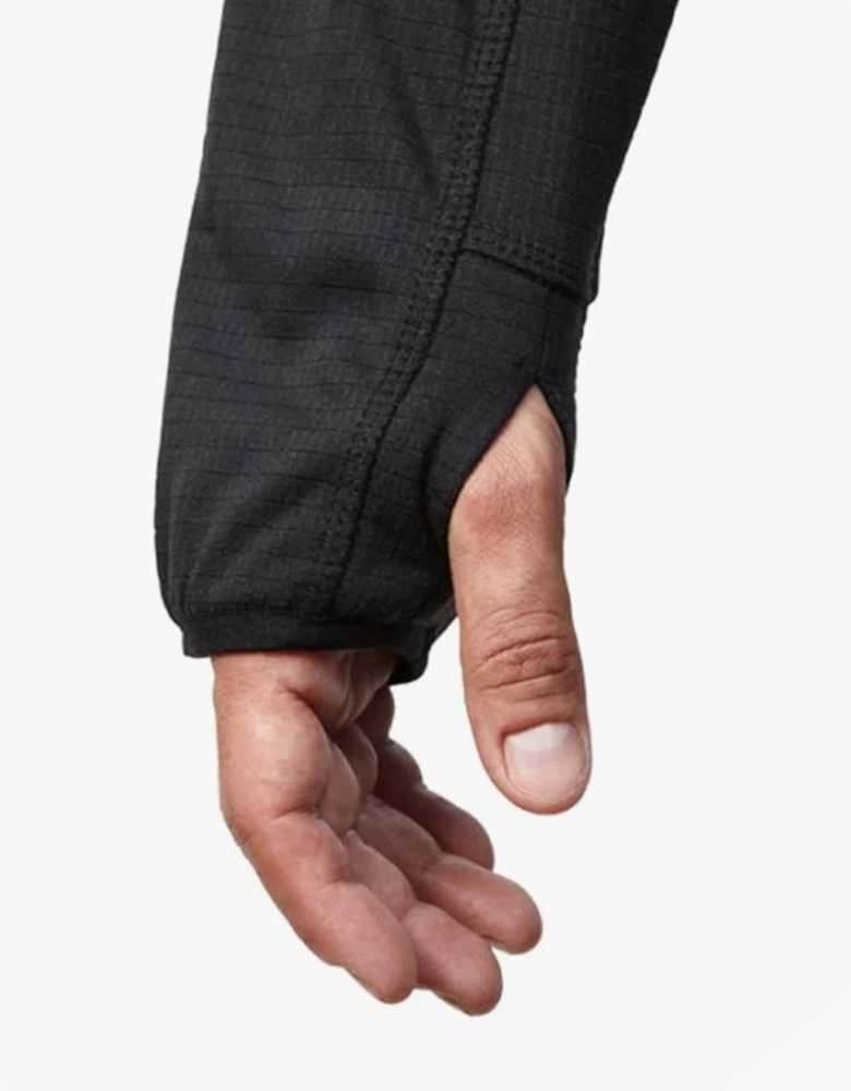 ATS TECH Mens Quarter-Zip Fleece Black