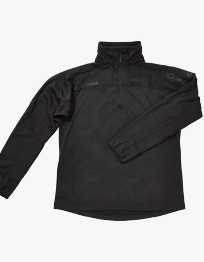 ATS TECH Mens Quarter-Zip Fleece Black
