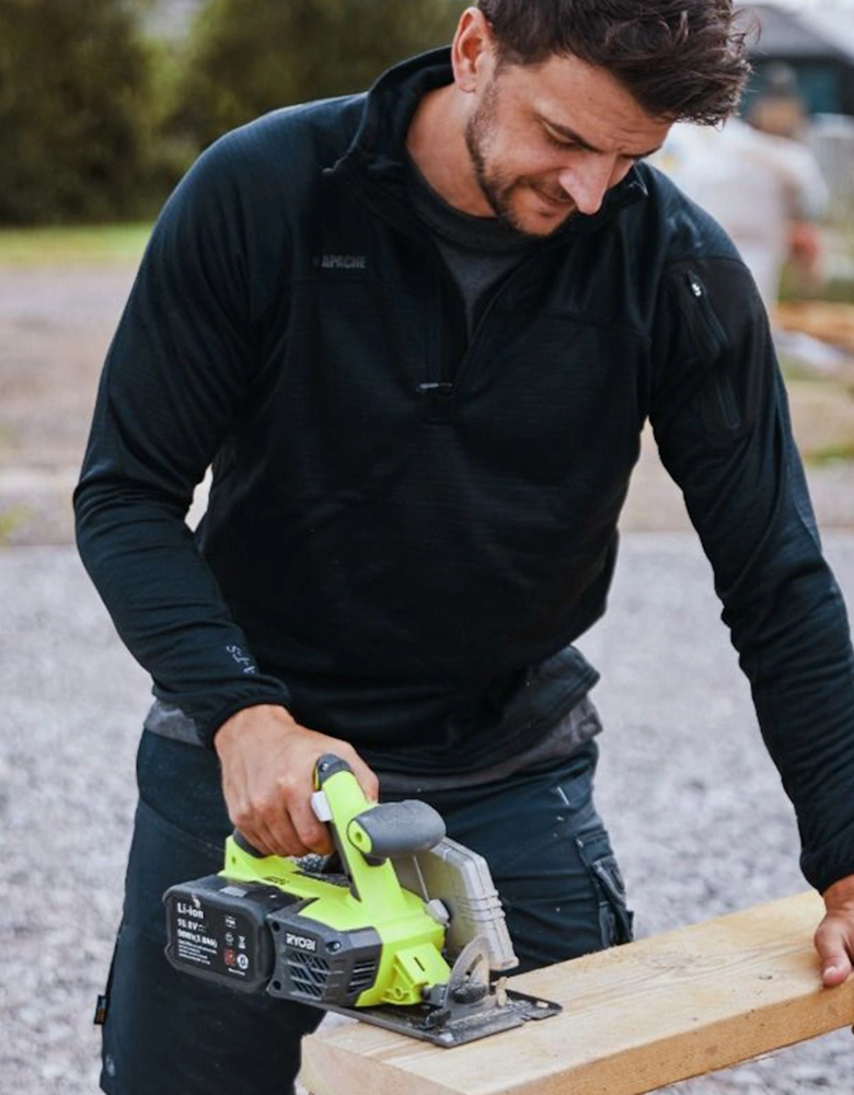 ATS TECH Mens Quarter-Zip Fleece Black