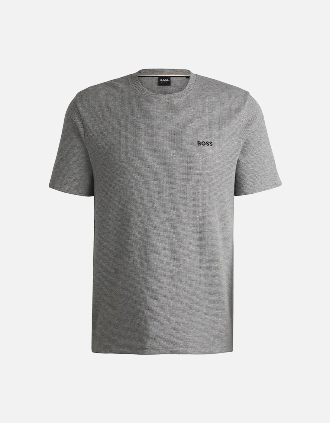 BOSS Regular Fit Waffle T-Shirt, Medium Grey, 2 of 1