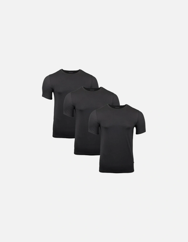 BOSS 3-Pack Bamboo T-Shirts, Black