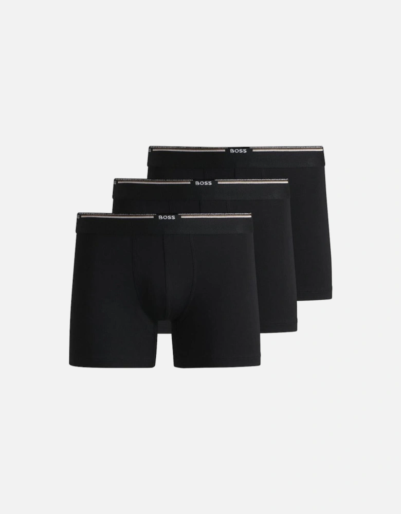 BOSS 3-Pack Bamboo Boxer Briefs, Black