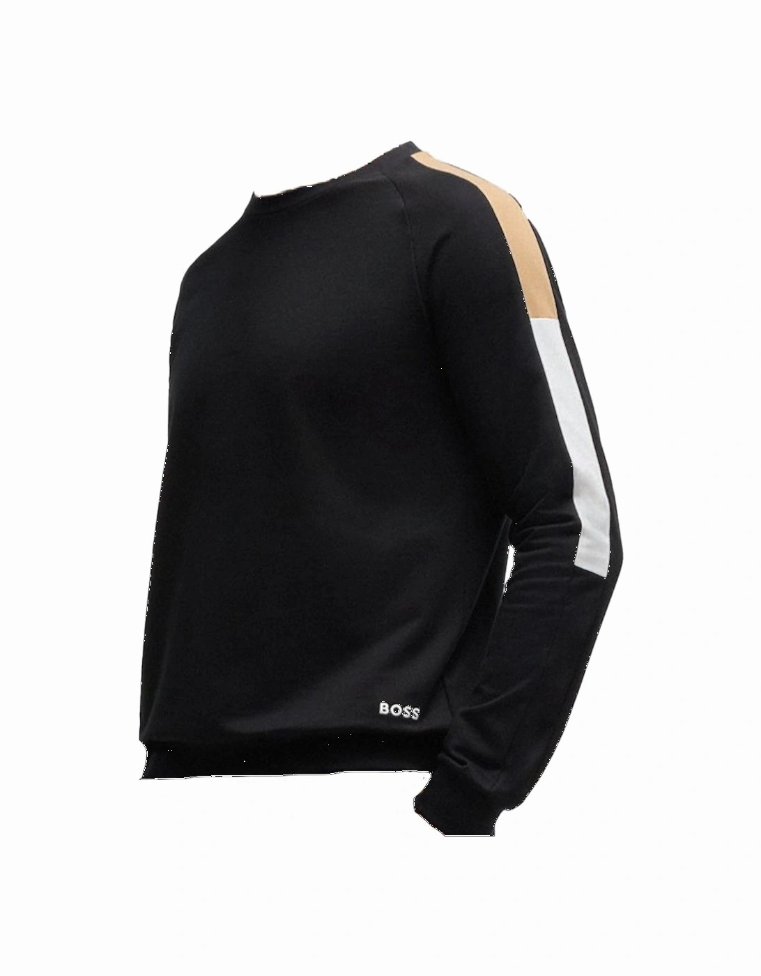 BOSS Regular-fit sweatshirt in cotton terry, Black