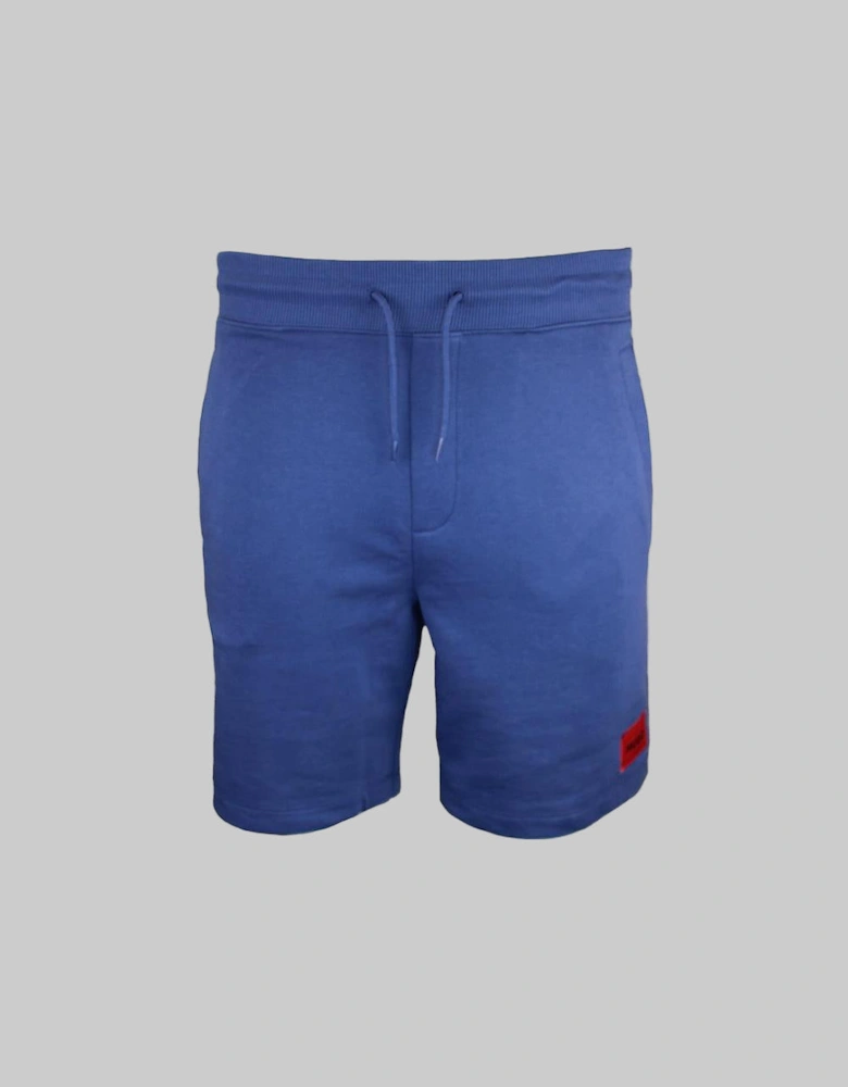 HUGO Diz222 Cotton Shorts, Medium Blue