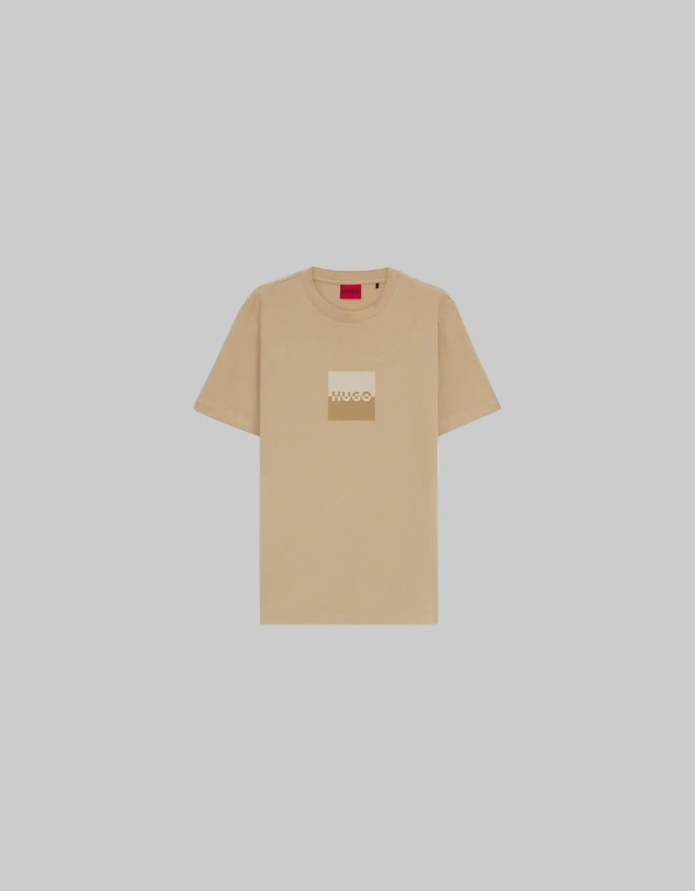 HUGO Dusplit T-Shirt, Medium Beige