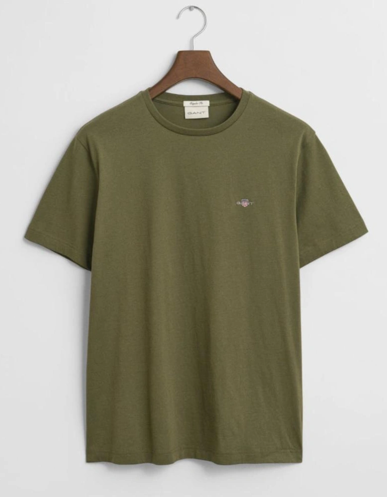 Regular Shield T-Shirt, Moss Green
