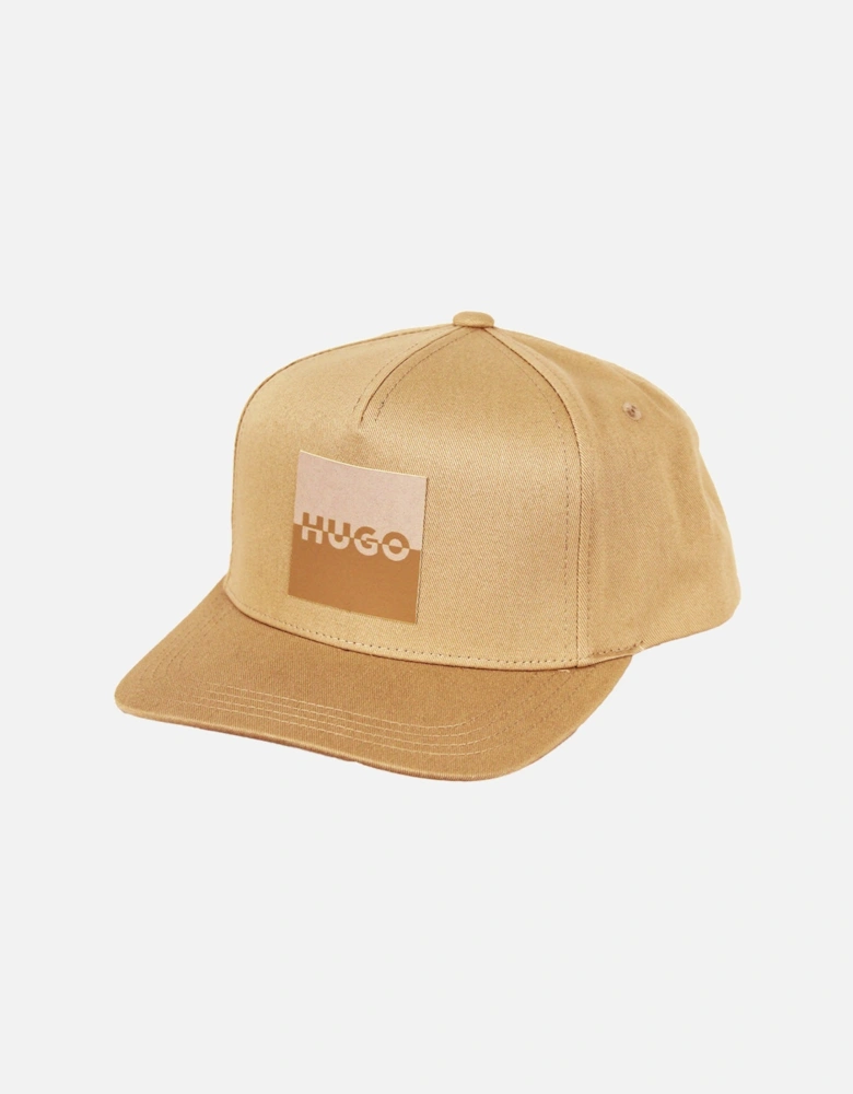 HUGO Marsel Splitted Logo Baseball Cap, Medium Beige