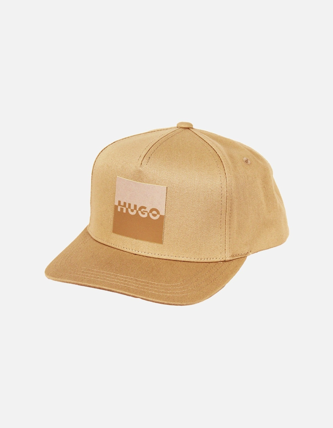 HUGO Marsel Splitted Logo Baseball Cap, Medium Beige