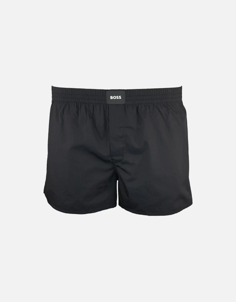 Boss 2-Pack Woven Boxer Shorts, Black, Patterned