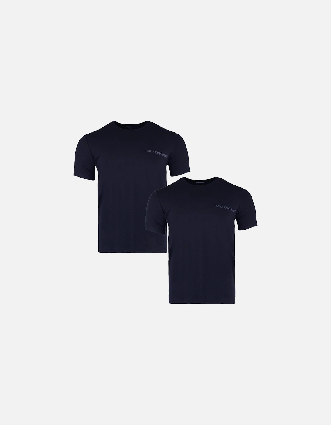 2-Pack Crew-Neck T-Shirts, Armani Blue, 2 of 1