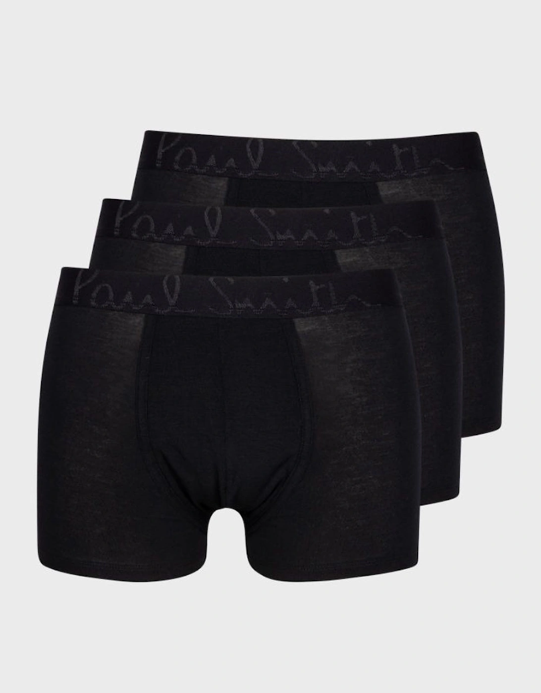 3-Pack Men's Modal Trunks, Black, 4 of 3