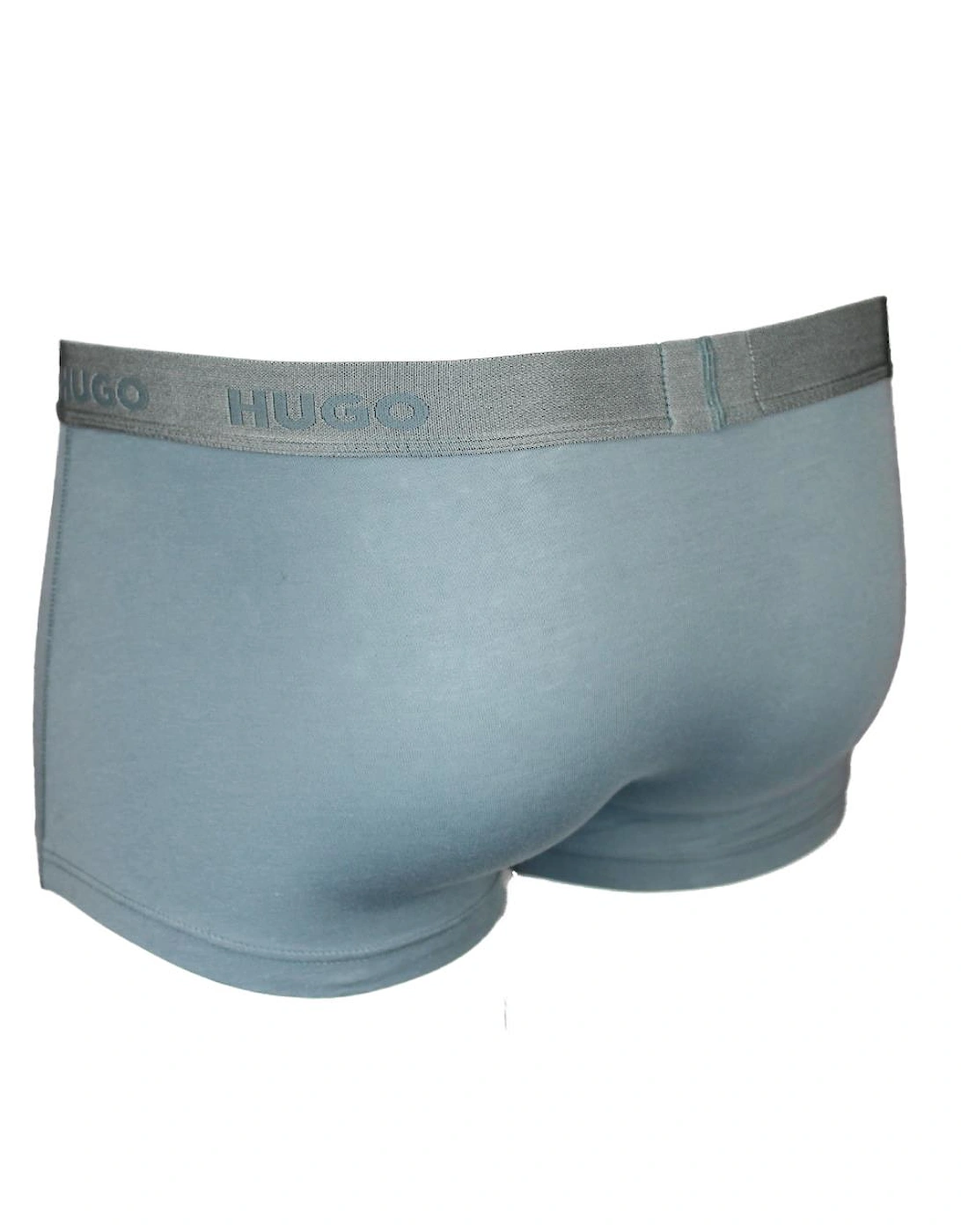 HUGO 3-Pack Cotton Stretch Boxer Trunks, Black, Green, Red