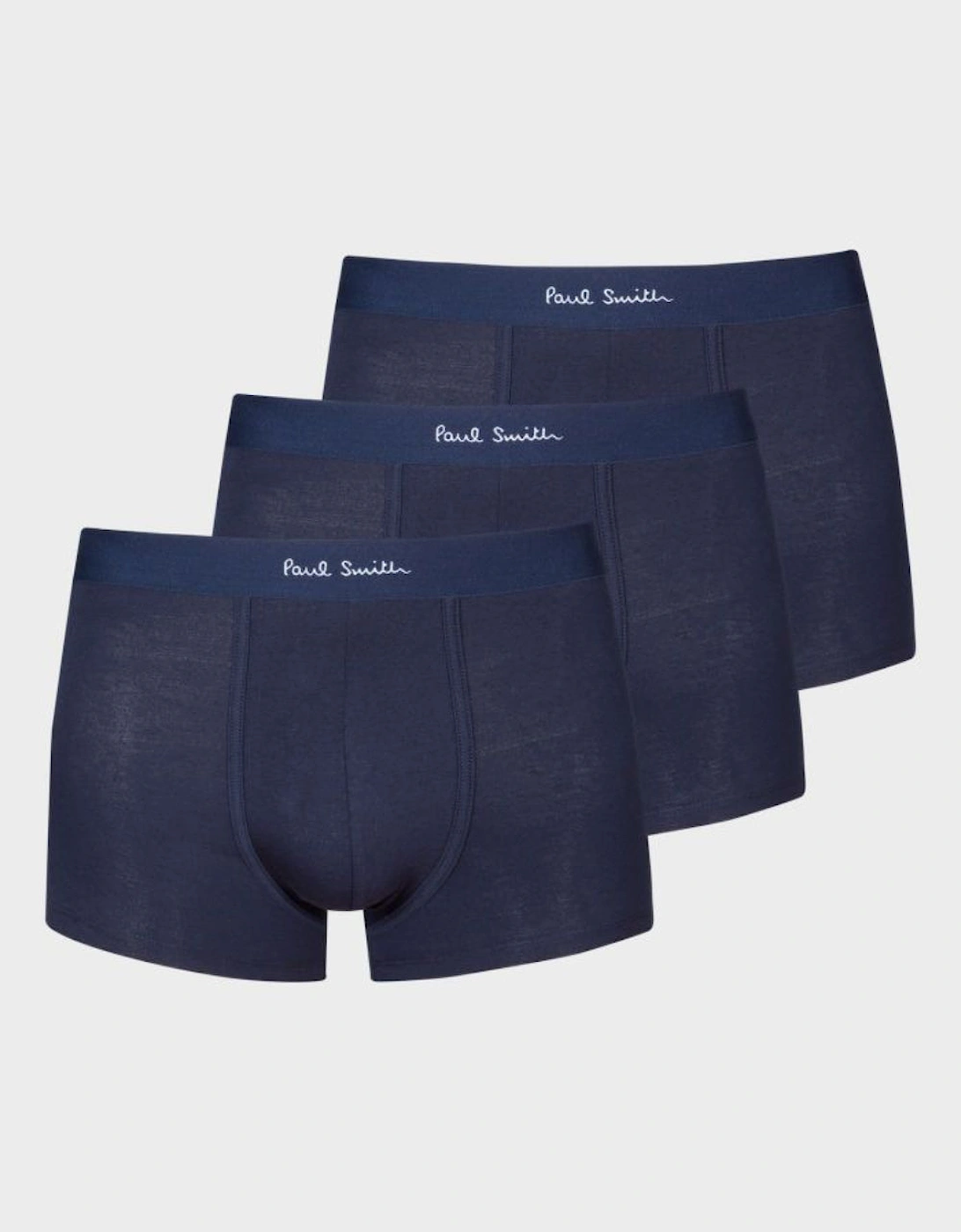 3-Pack Classic Boxer Trunks, Navy Blue, 2 of 1