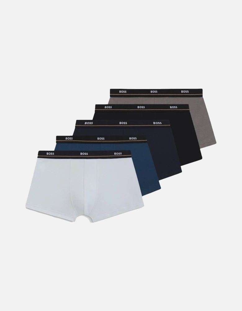 BOSS 5-Pack Essentials Boxer Trunks, Multi