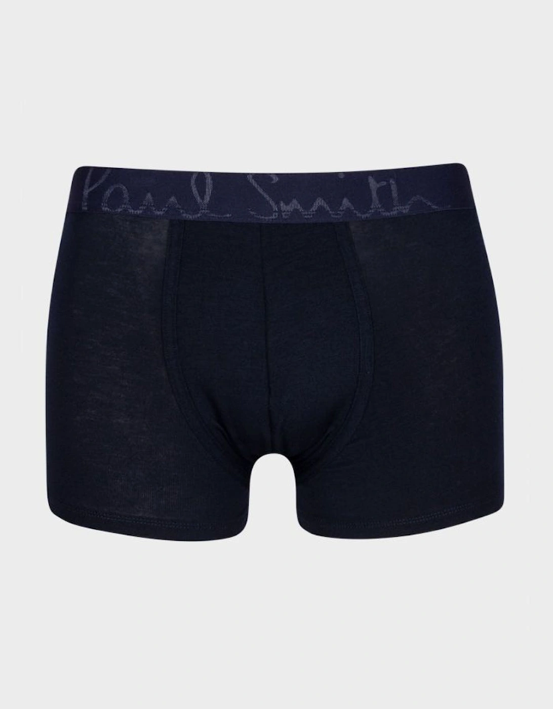 3-Pack Men's Bold Logo Modal Trunks, Black/Navy/White