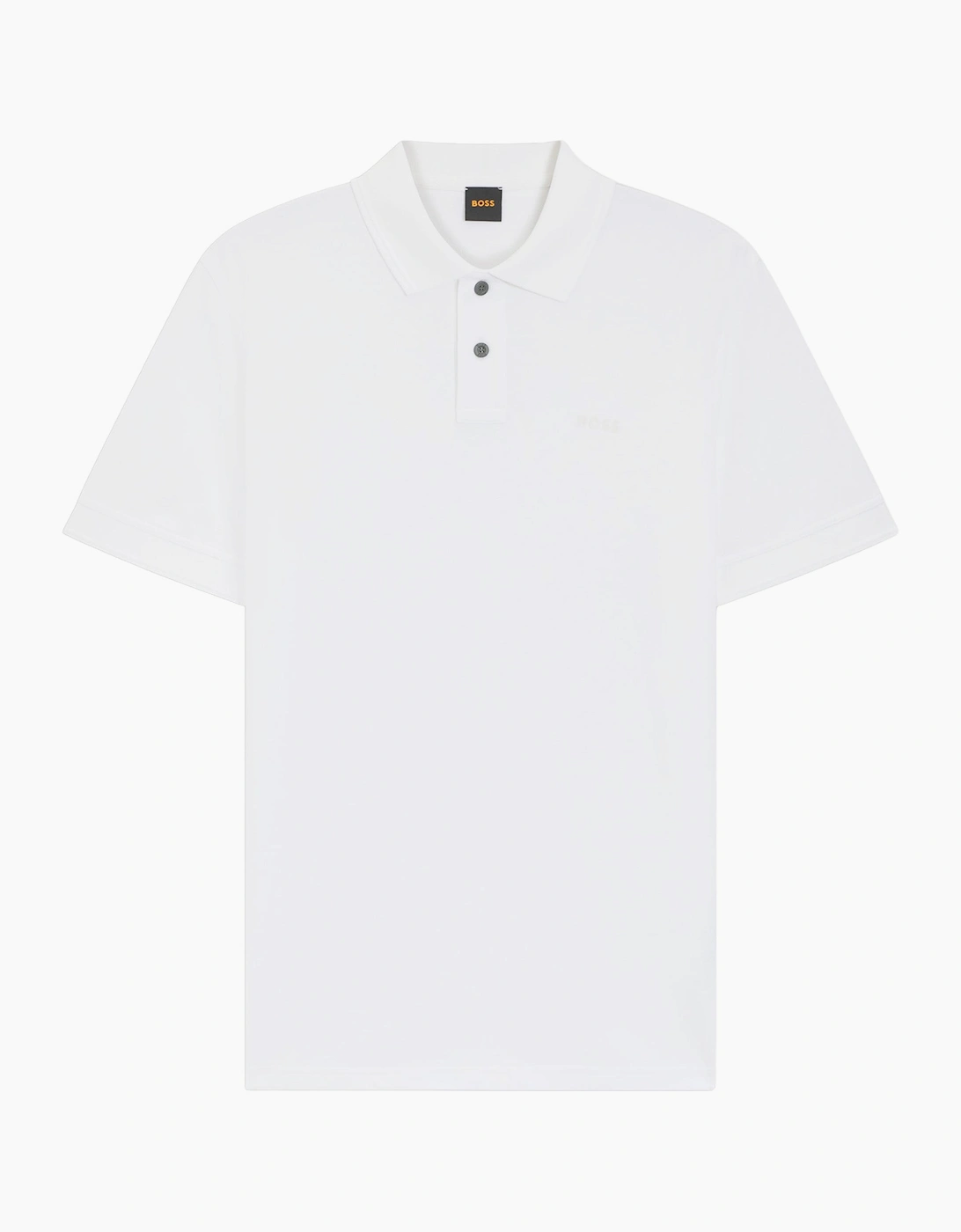 Hugo Boss Men's White Boss Prime Cotton Piqué Polo - Size: 38