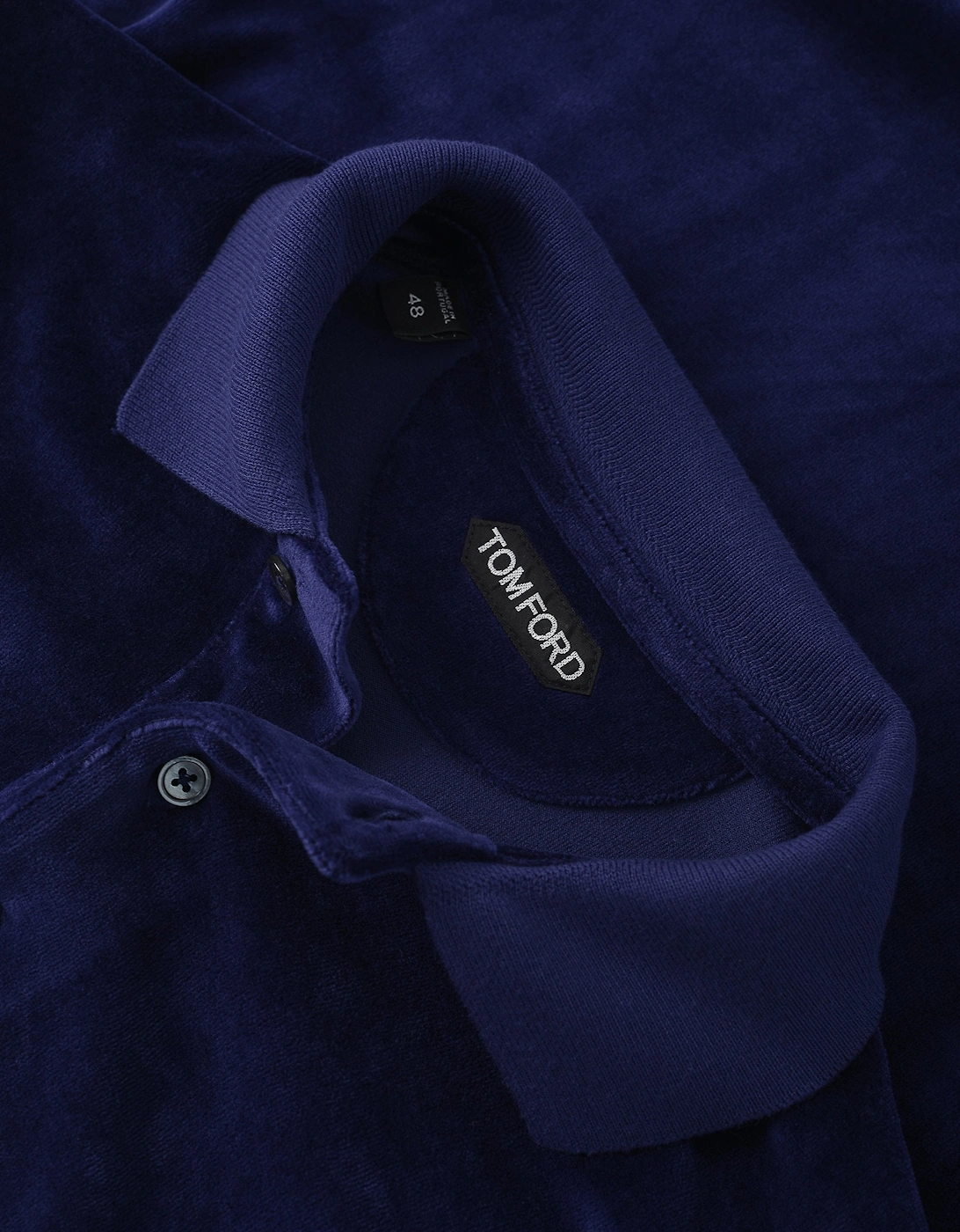 Modal Velour Polo Blue