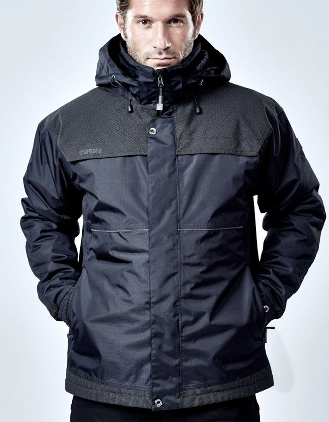ATS Mens Waterproof Coat Black