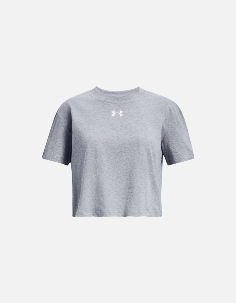 Juniors Crop Sportstyle Logo Short Slevee T-Shirt