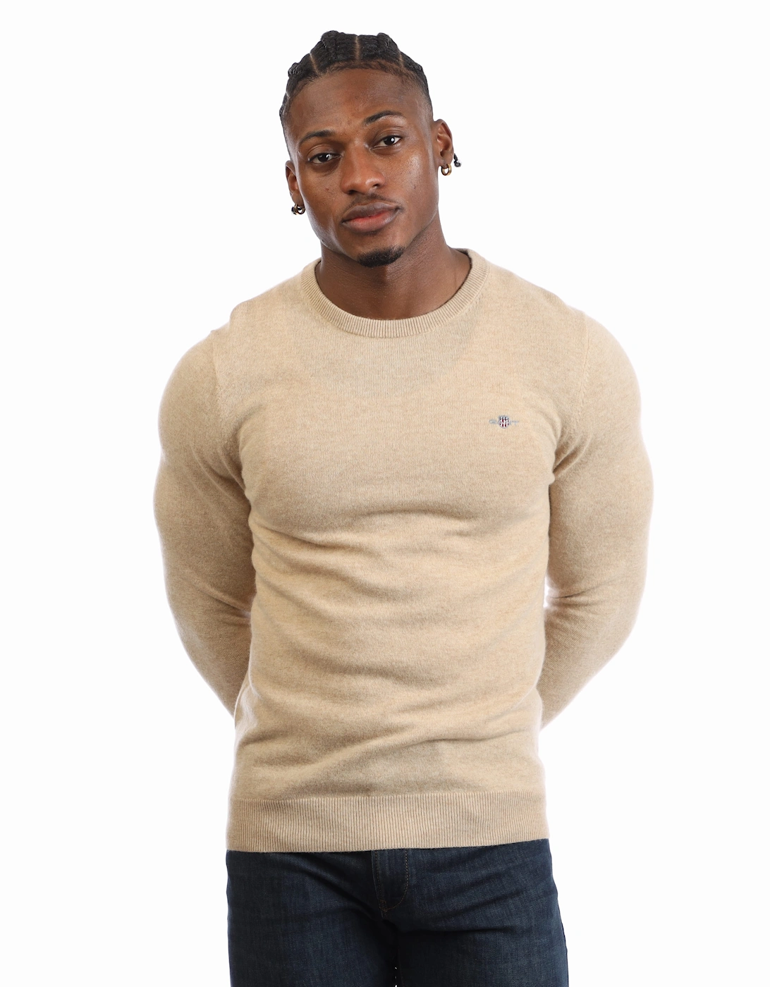 Lambswool Blend Crewneck Sweatshirt, 5 of 4