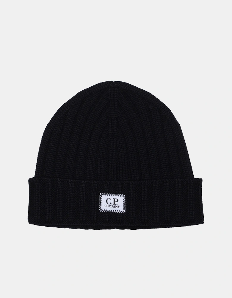 Extrafine Merino Wool Logo Beanie