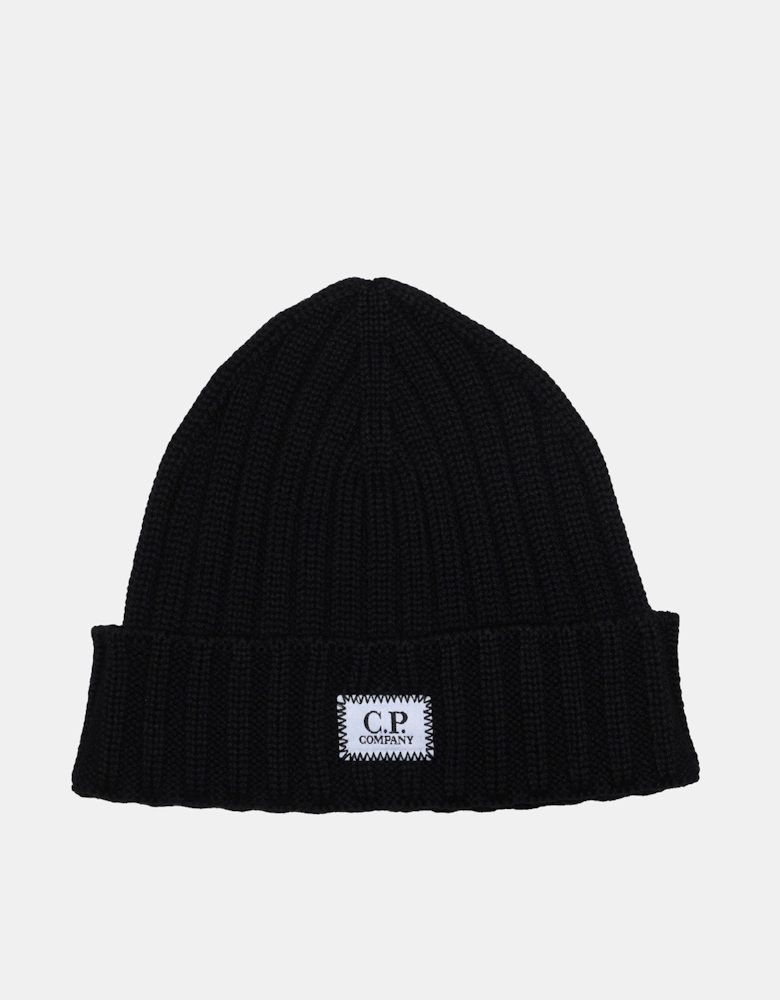 Extrafine Merino Wool Logo Beanie