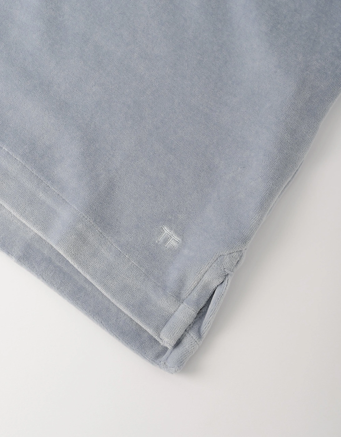 Modal Velour Polo Light Blue