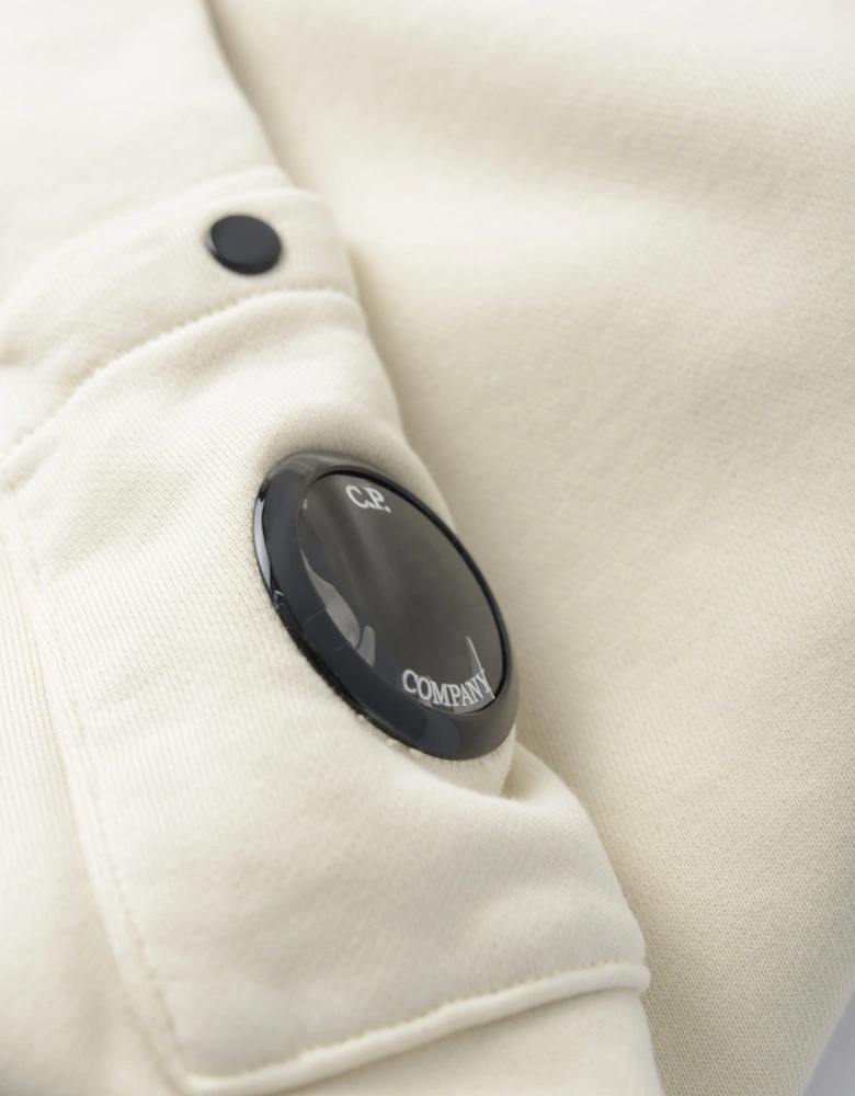 Diagonal Sweatshirt Cream