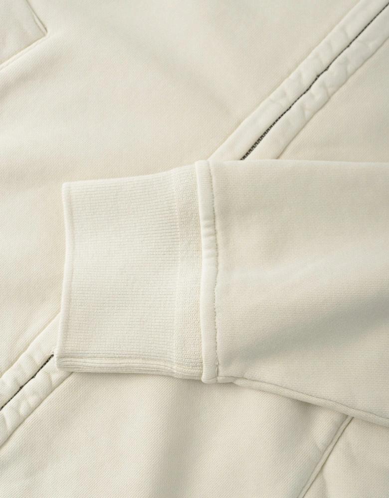 Diagonal Sweatshirt Cream